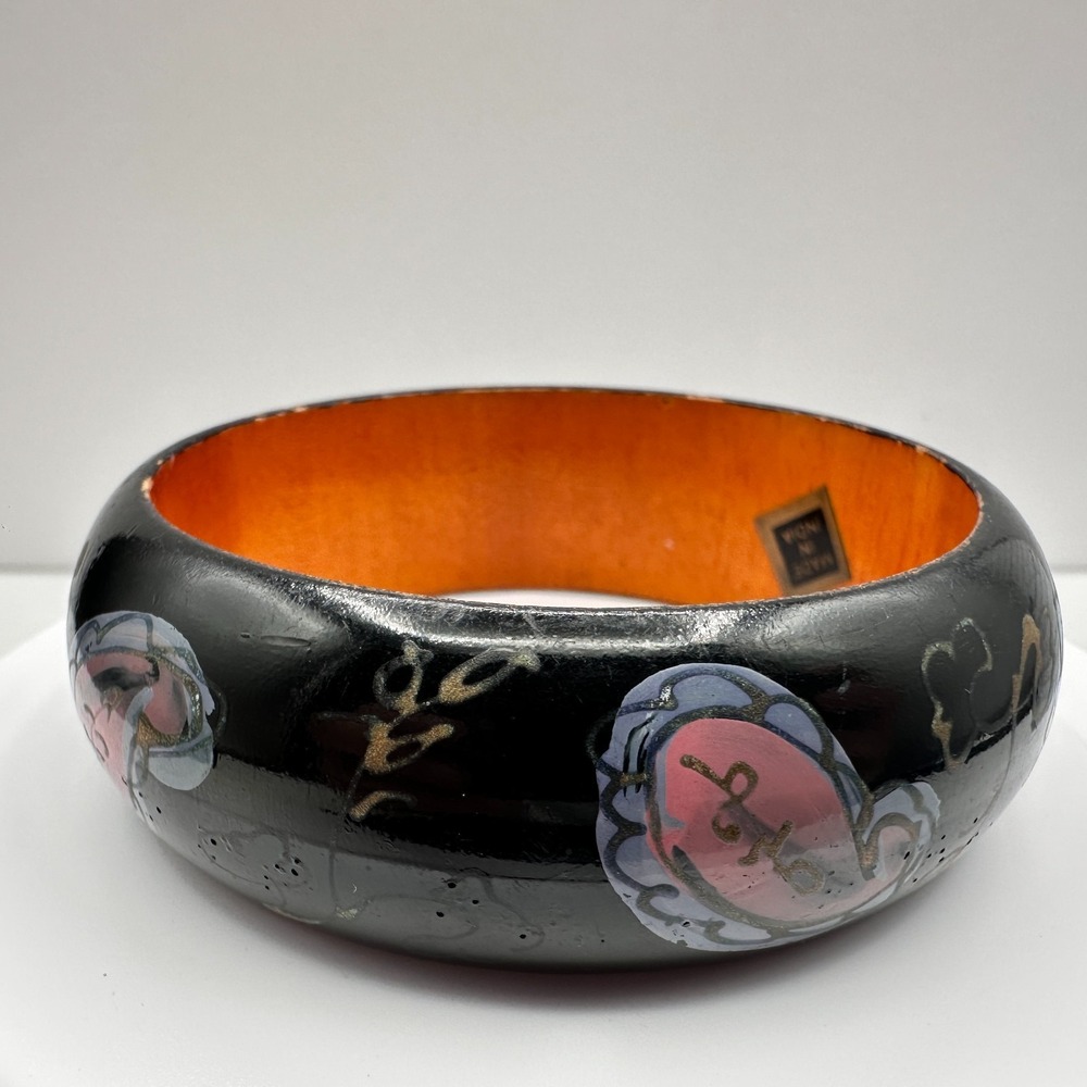 Vintage 90s Boho Floral Slip-on Bracelet - Classic Women's Jewelry